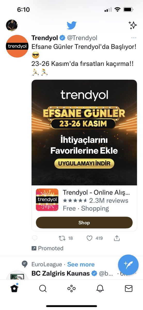 Bize her gün efsane. Biri bunu Trendyol’a söylesin artık #dolar #euro