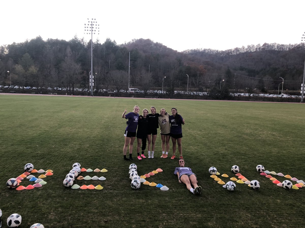catamountsoccer's tweet photo. WCU Soccer participated in #weekofkindness 💛💜 Lets all remember to Be Kind! https://t.co/N34wnyNMLo