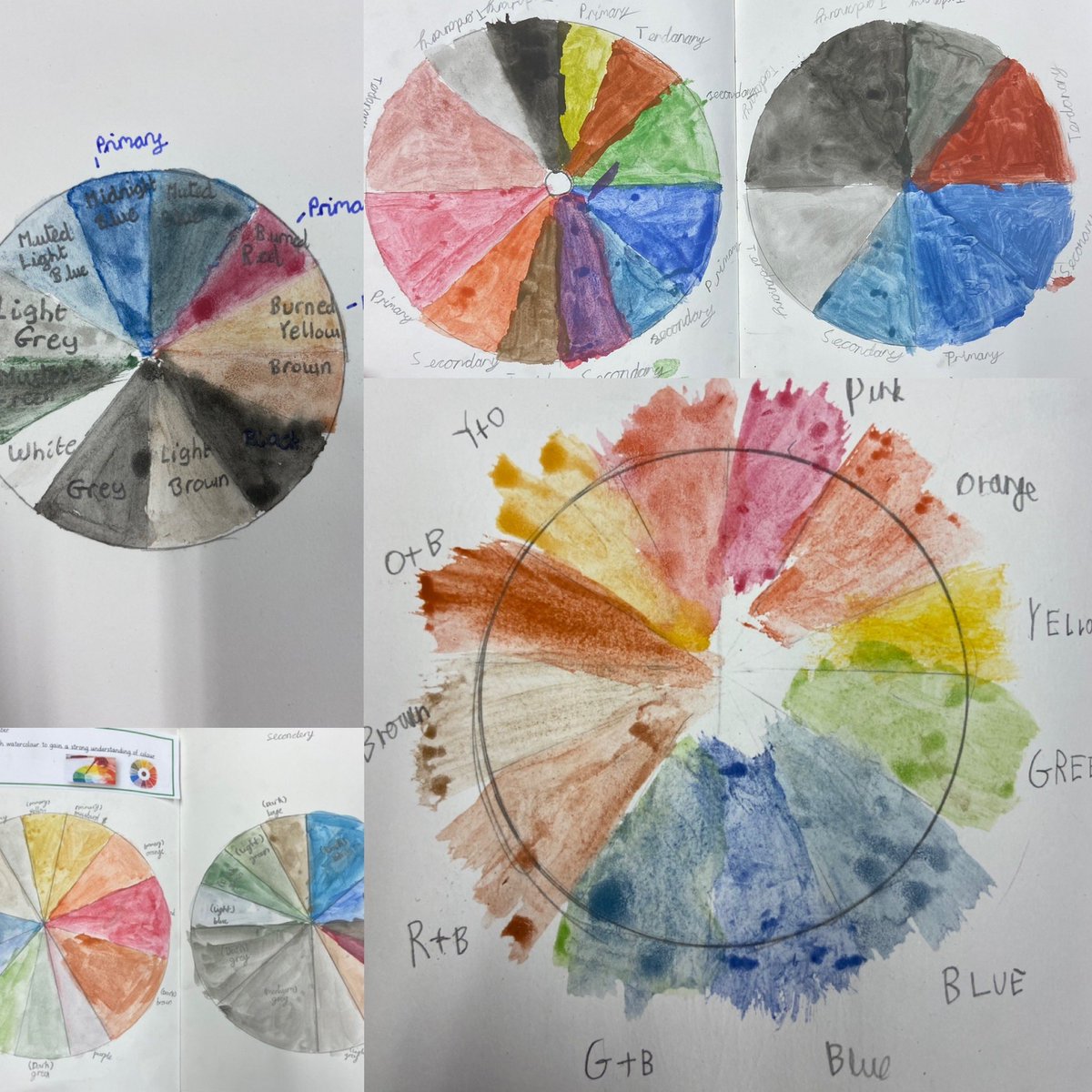A great start to our painting half term in Y6. The children are exploring the colour theory further whilst understanding the medium choices of their key artist, Roman Halter 🎨