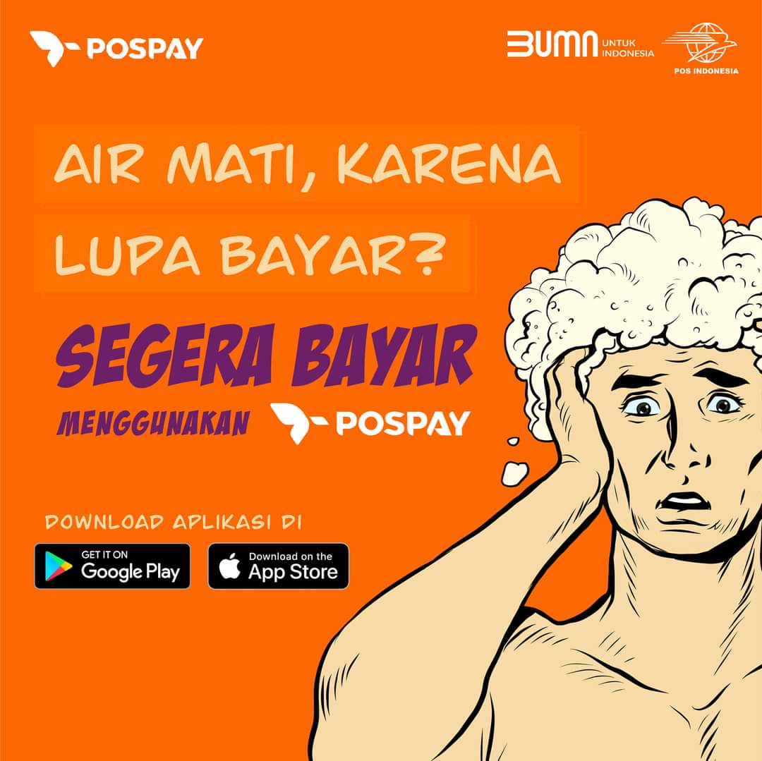 Bayar PDAM pake Pospay saja, tidak perlu bingung.