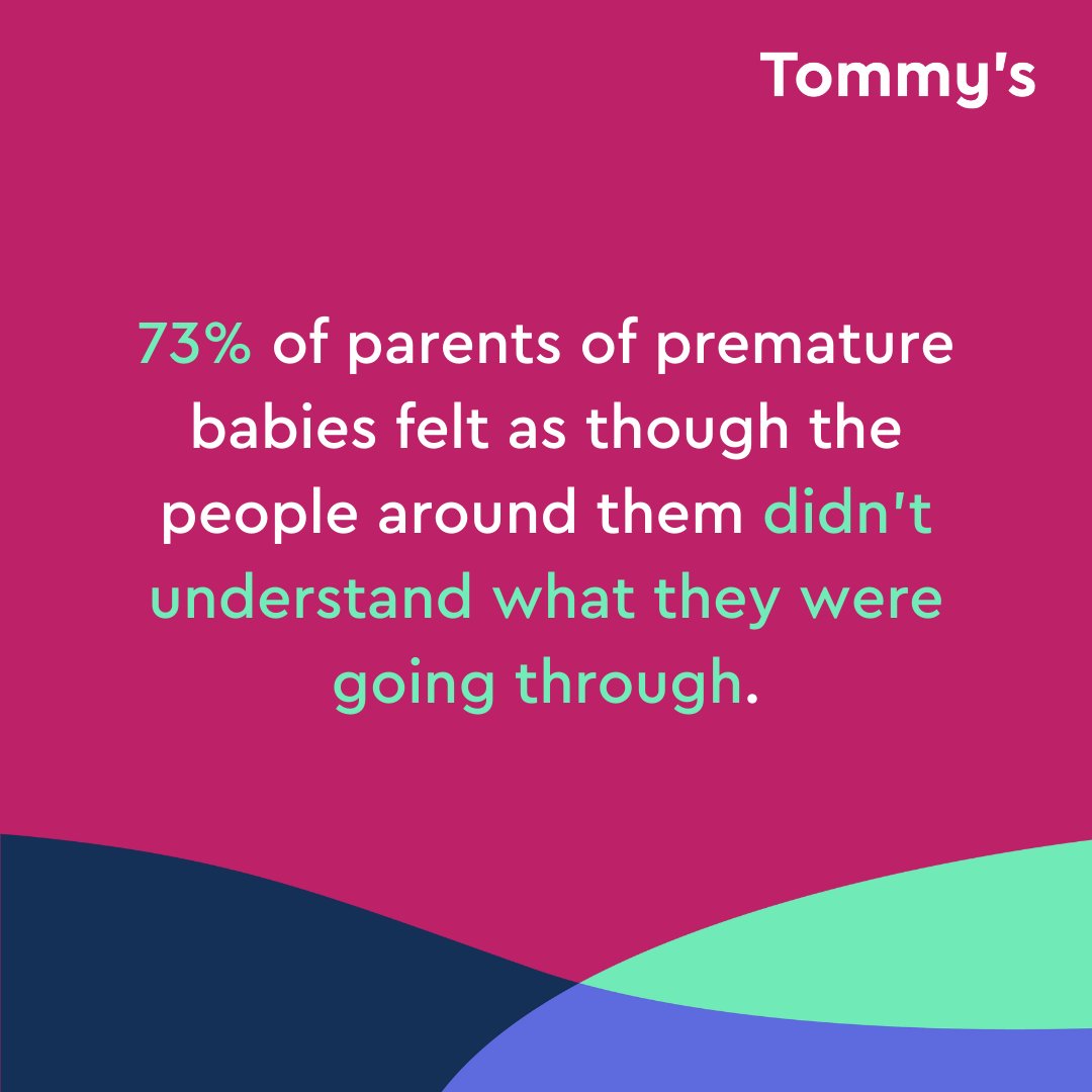 tommys's tweet photo. We recently ran a survey of over 1,000 parents of premature babies.

Not only did 73% of parents feel like people didn’t understand what they were going through – 75% also said that others didn't realise how traumatic the experience was.

Find out more: https://t.co/q7iy2xGFU4 https://t.co/ajprwqo21b