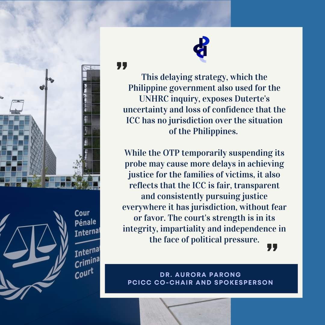 amnestyph's tweet image. The PCICC earnestly hopes that the ICC OTP will be able to assess the request promptly that it would be best to pursue investigation fully the soonest possible time.

Read full quote: amnesty.org.ph/2021/11/pcicc-…