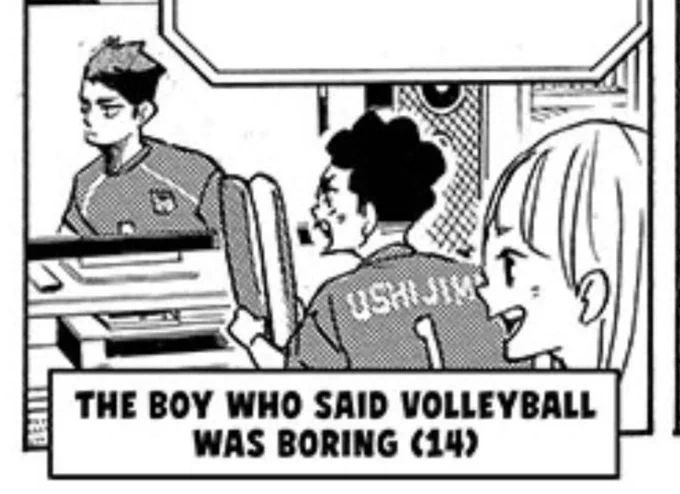 this boy is 14 in 2021 and thus was 7 in 2014 when he first met ushijima on the zebra crossing which means he's been an ushijima fan for HALF HIS LIFE 