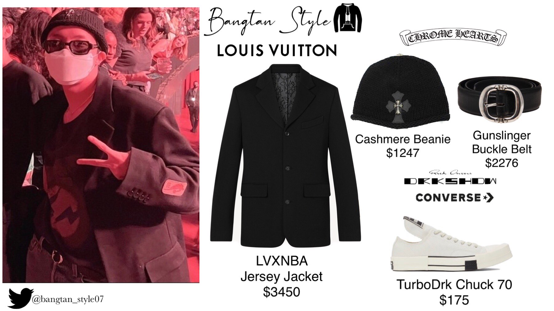 Bangtan Style⁷ (slow) on X: Twitter Post 210424 Hobi wears LOUIS VUITTON  Monogram Boyhood Puffer Leather Gillet ($7350). #JHOPE @BTS_twt   / X