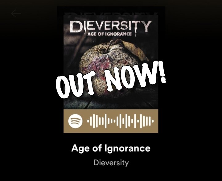 AGE OF IGNORANCE OUT NOW‼️

Yeah endlich ist es soweit. Da ist das Ding. Zieht´s euch rein, und lasst uns auch gerne mal einen Kommentar da. 🤘
---
Yeah finally the time has come. There it is. Check it out, and feel free to leave us a comment.

Listen to:
open.spotify.com/album/3EW0H9sI…