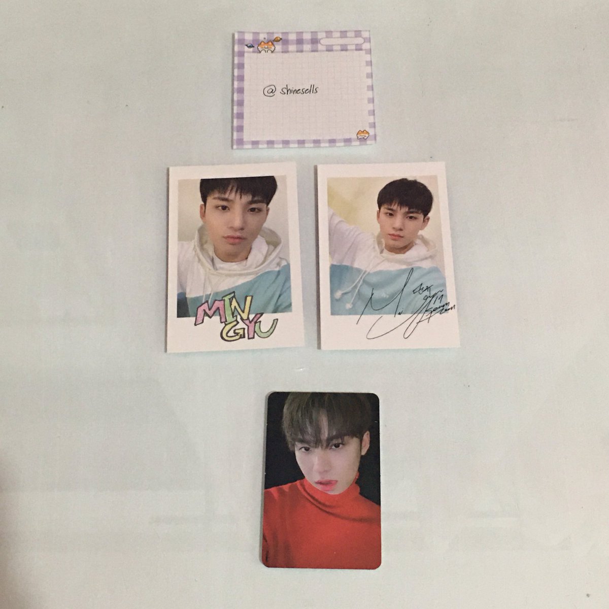 shinesells's tweet photo. #shineonhand | wts lfb ph seventeen

❣️ Mingyu set
❣️ sold as SET ONLY
❣️ 200 + 10pf + lsf
❣️ with freebies

dop — 48hrs
mop — gcash
mod — jnt

❣️ DM if interested ❣️

tags seventeen svt carat mingyu https://t.co/T3tTRqpGin