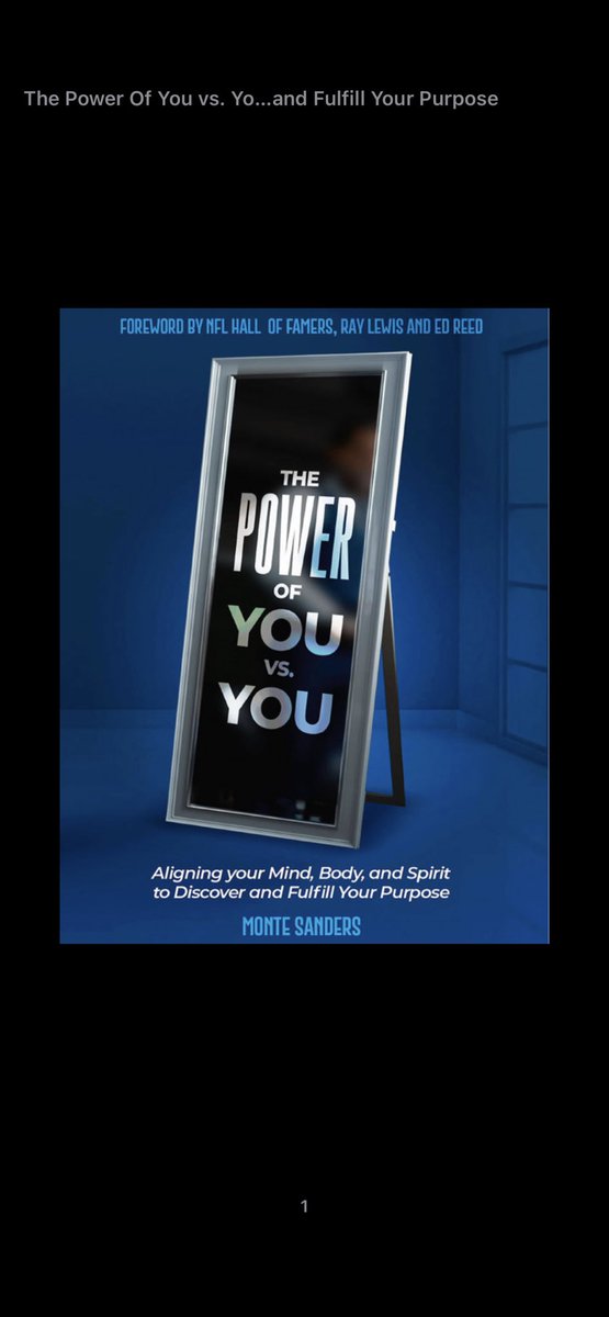 Go check out the book by Monte Sanders @MonteSanders It’s always You vs You