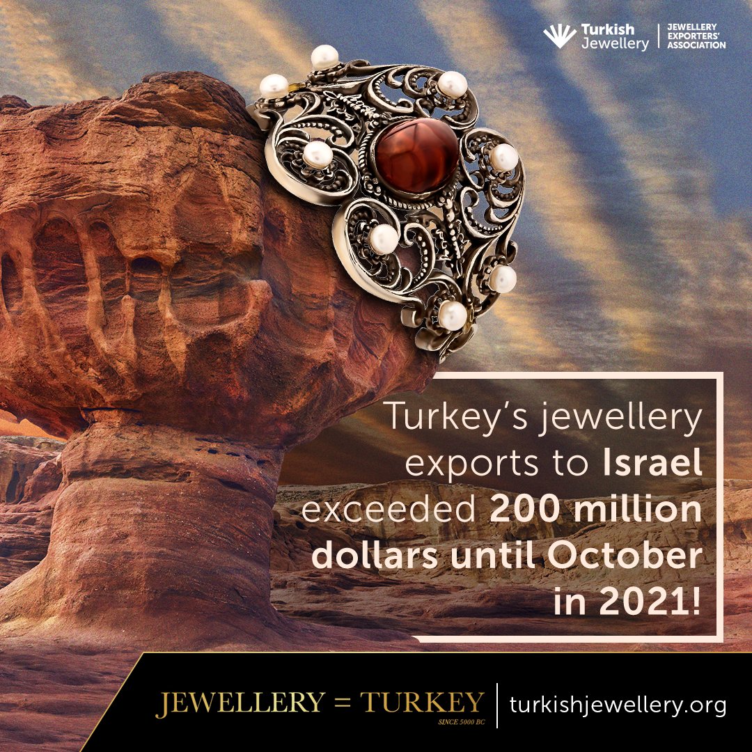 turkishjewelery's tweet photo. The success of Turkish Jewellery in both Israel and Mauritania in 2021!

#turkishjewellery
#perfectcraftsmanship
#affordablejewellery
#unbeatableprices
#uniqueheritage #lbma
#fastestdelivery
#taxadvantages #virtualstore
#virtualexpo #diamond #gold
#silver #weddingring https://t.co/1lK2sBJeFb