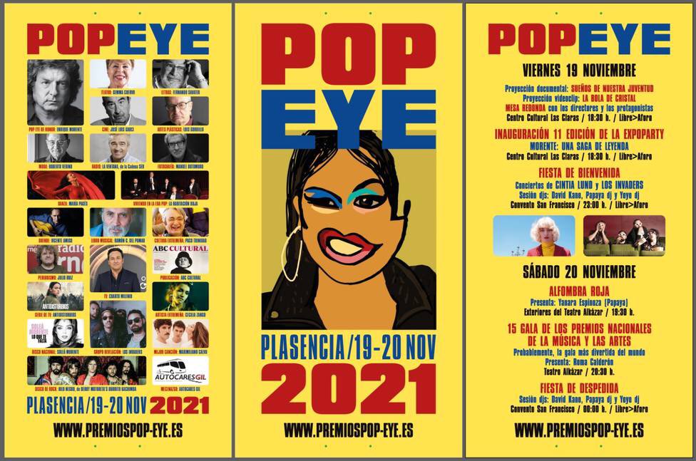 Los <a href="/premiospopeye/">Premios Pop Eye</a> reúnen hoy a sus premiados en <a href="/Ayto_Plasencia/">Ayto. de Plasencia</a>. Nombres fundamentales de la cultura española. Muy felices de que nuestra presidenta <a href="/MariaPages_/">María Pagés</a> forme parte del premio de este año. Un abrazo a todos desde nuestra ciudad <a href="/AytoFuenlabrada/">Ayuntamiento de Fuenlabrada</a>