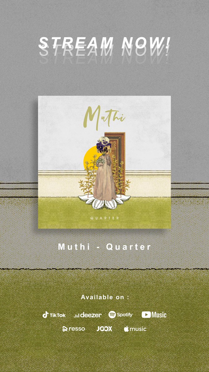 muthi29's tweet photo. Quarter sudah bisa kamu nikmati di digital streaming platform kesayangan kamu. Lagu yang sederhana ini semoga bisa menemani hari harimu ya 💙 https://t.co/ezjwOWeAtW