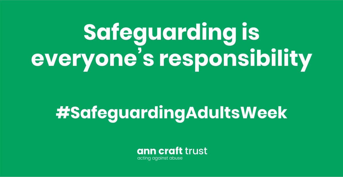 For the final weekend of #SafeguardingAdultsWeek, we're exploring how #safeguarding is everyone's responsibility.

So what role do YOU have to play in safeguarding?

Watch our short video introduction here: buff.ly/32NNeda