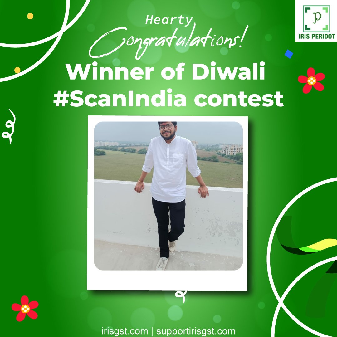 IRISGST's tweet photo. The 2nd winner for the #ScanIndia contest is Heel Shah. @heel_shah Hearty Congratulations.
#Winner #Contest #contestresult #GSTINSearchApp #Taxpayers https://t.co/qYJlp2rQWD