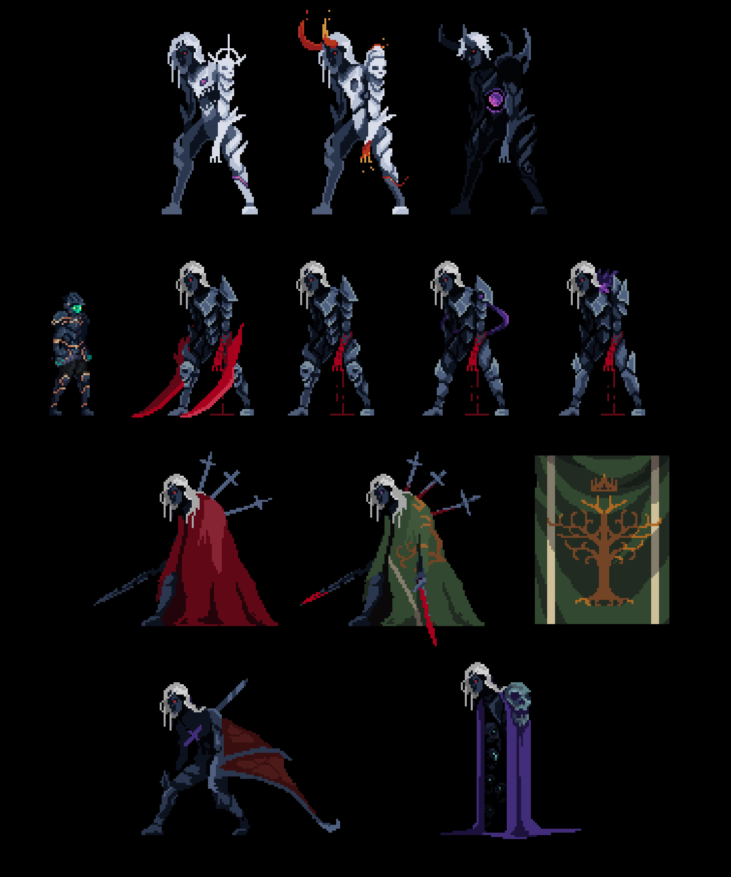 Death's Gambit: Afterlife is out now! on X: Ash portraits early concepts   / X