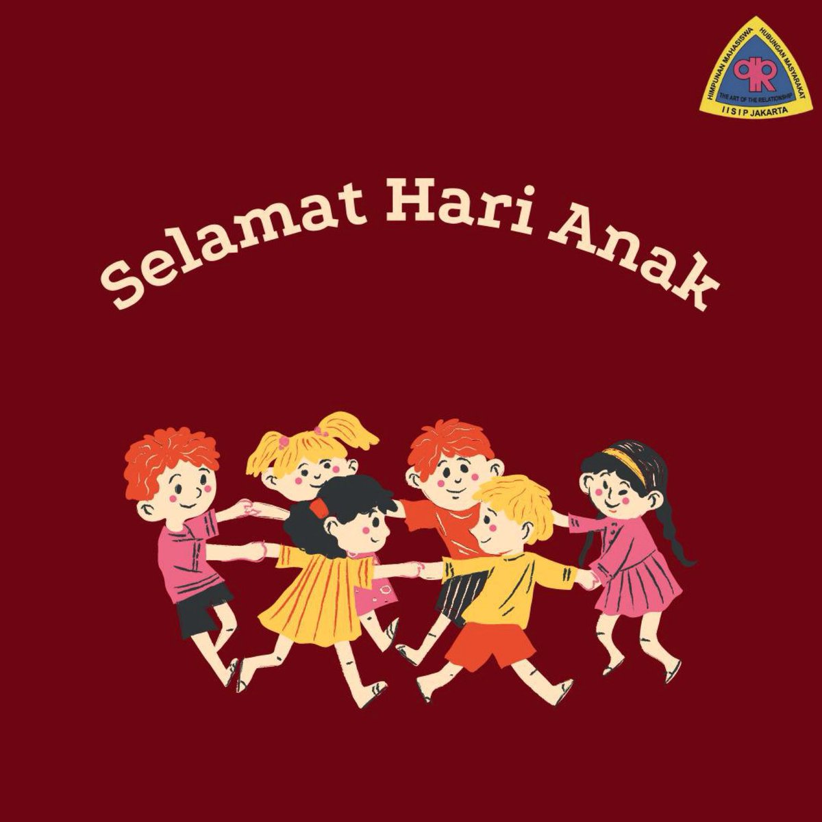 Anak-anak membawa harapan untuk hari esok yang lebih cerah dan impian masa depan yang bahagia. Selamat Hari Anak Sedunia 2021

__________
Kabinet Akusara
Hima Humas IISIP Jakarta

#himahumasiisipjakarta
#harianaksedunia