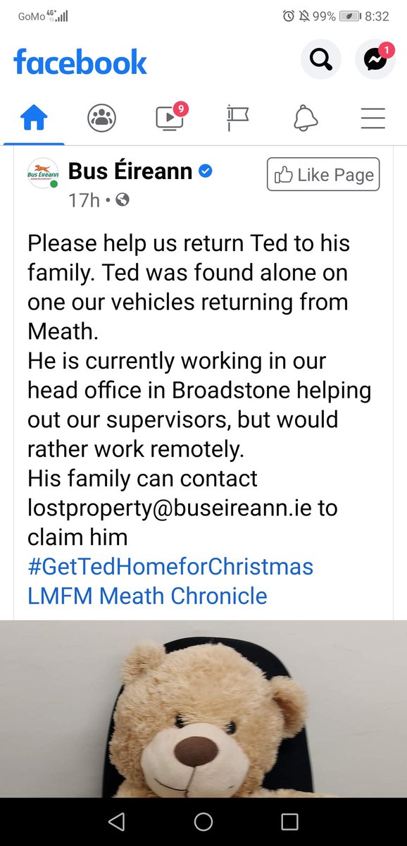 Awhh ❤️
#GetTedHomeForChristmas <a href="/Buseireann/">Bus Éireann</a>