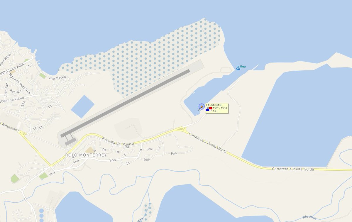 FlconEYES's tweet photo. #TAUROGAS #IMO9031985 Llenando en el puerto de Moa. Demorado por las protestas, llegó 11Nov termina de cargar y zarpa en la mañana. #HappeningNow
#cubarcos #Cuba #19Nov https://t.co/w7ZN45Q96x