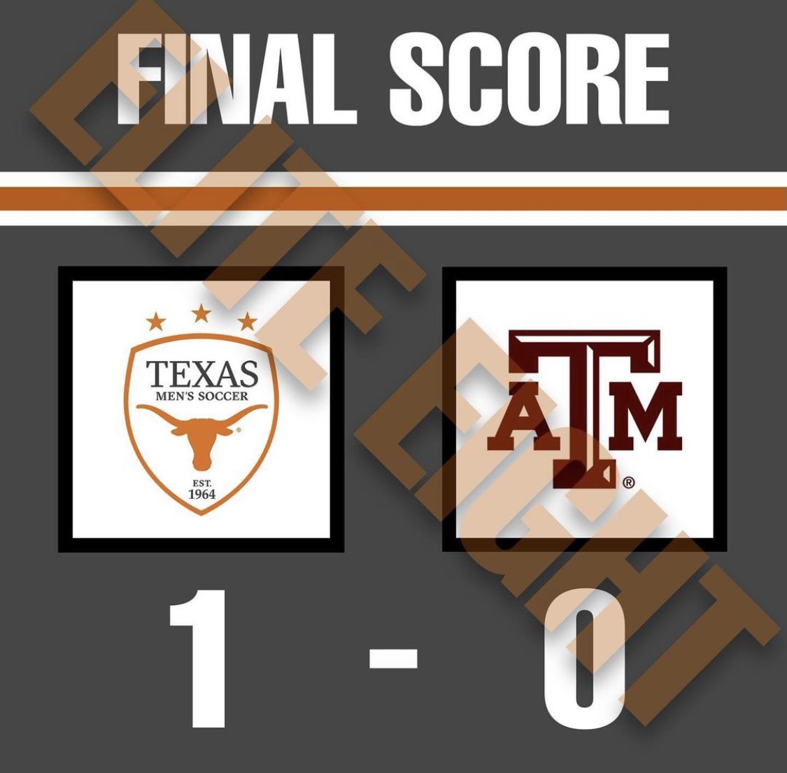 texasmsoccer's tweet photo. FINAL FOUR BOUND! A HUGE win against Texas A&amp;M off of a @naufiero SCREAMER sends the Longhorns through to the national semi-finals!

The Longhorns continue their run against UNC tomorrow at 10 AM. Tune into the livestream, link in our bio!

#HookEm #SoccerSchool https://t.co/ULKkQTni31