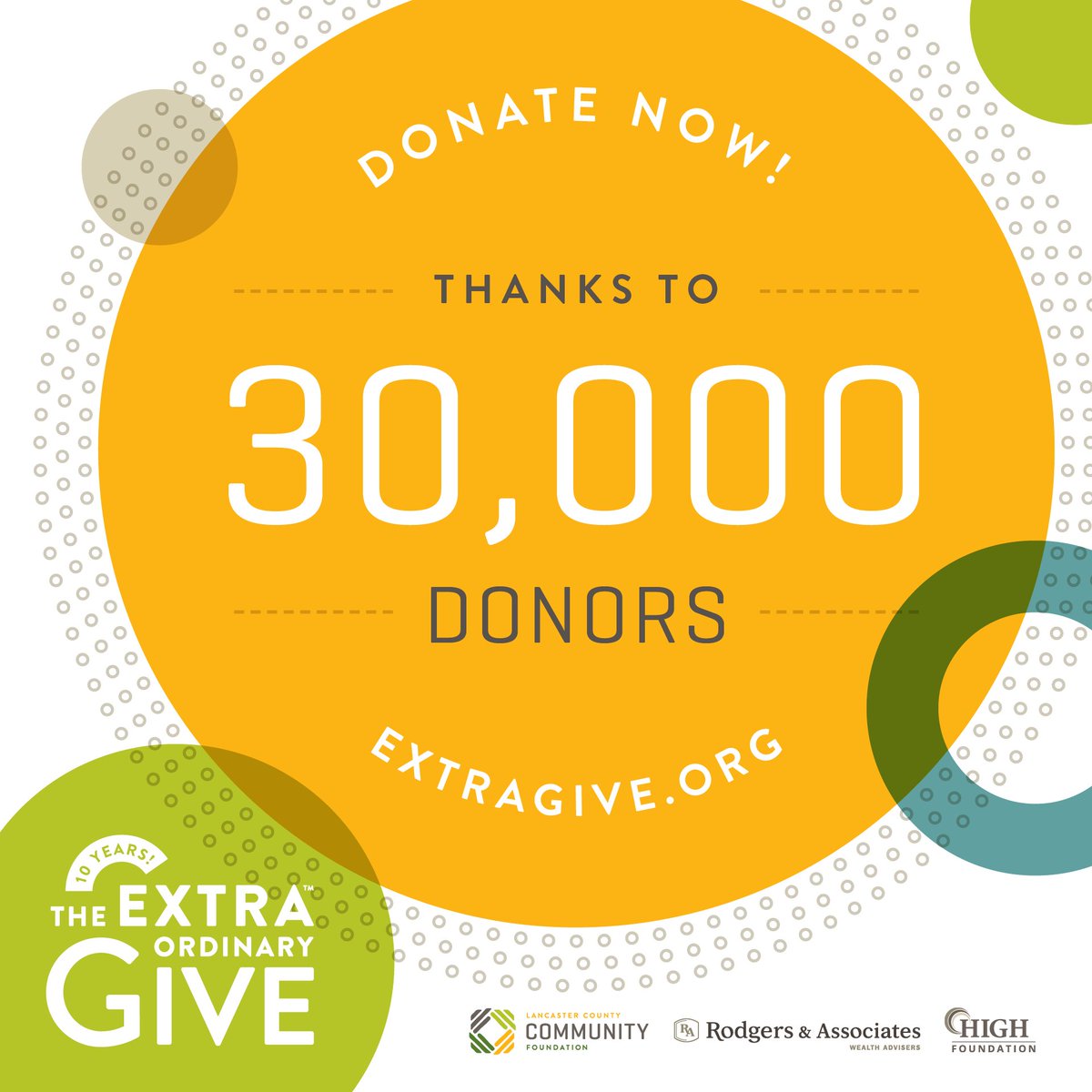 We are so thankful for all 30,000 of you for participating in #Extragive2021!!