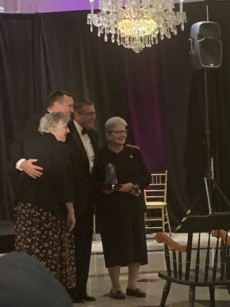 tweed_joe's tweet photo. Blessed to celebrate our own Sr. Nancy as she received the Founder’s Award from STAC tonight. #builtonfaith #boundforexcellence #family https://t.co/JSt07ChYIX
