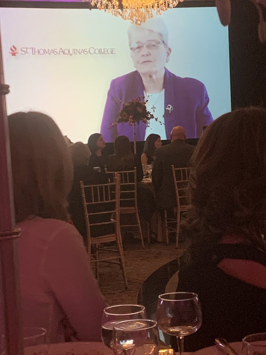 tweed_joe's tweet photo. Blessed to celebrate our own Sr. Nancy as she received the Founder’s Award from STAC tonight. #builtonfaith #boundforexcellence #family https://t.co/JSt07ChYIX