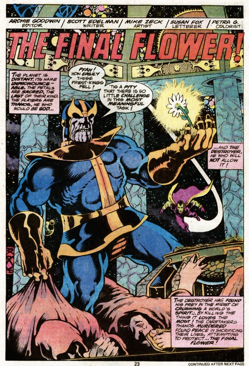 AdamThanosPod's tweet photo. And this episode gives a...sort of...reason why we are covering the Scarecrow in the first place! https://t.co/bXv4dgtKcD #Thanos #Drax #ArchieGoodwin #MikeZeck #ScottEdelman #SusanFox #PetraGoldberg https://t.co/6DNl9dzjZA