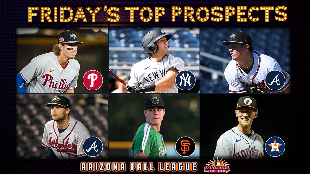 Friday’s top offseason prospect performers:
#Phillies' Stott
#Yankees' Wells
#Braves' Vodnik
<a href="/Braves/">Atlanta Braves</a>' Waddell
#Astros' Kessinger
#SFGiants' Corry

More: atmlb.com/3HCM2OA