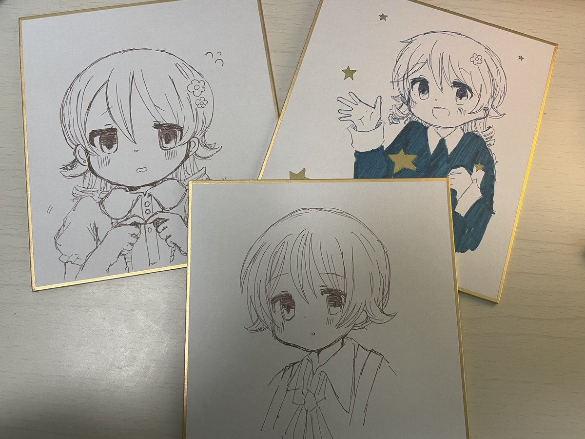 色紙こんな感じです〜! 
