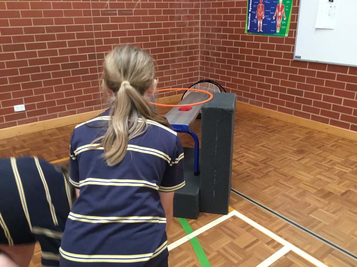 Class 4 were given the task to create, build then test a throwing challenge course aka think putt putt course but throwing a beam bag into net