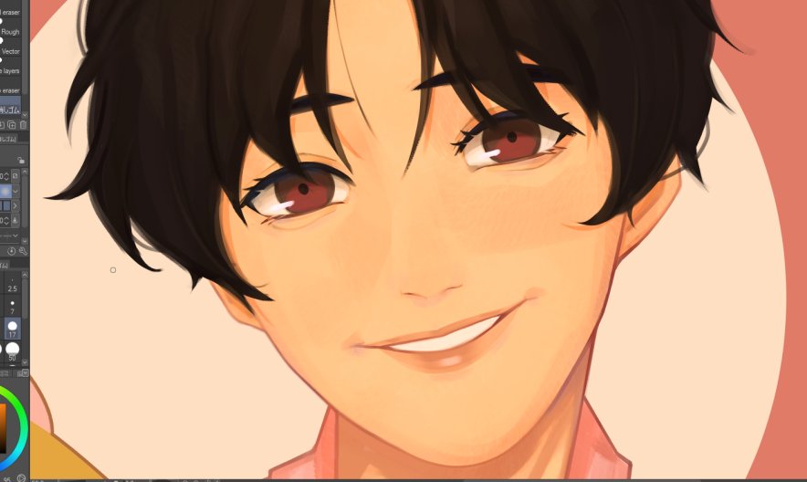 savisr_'s tweet photo. tried that thing where ppl actually paint over their line art #wip https://t.co/9QhxqGPFJU