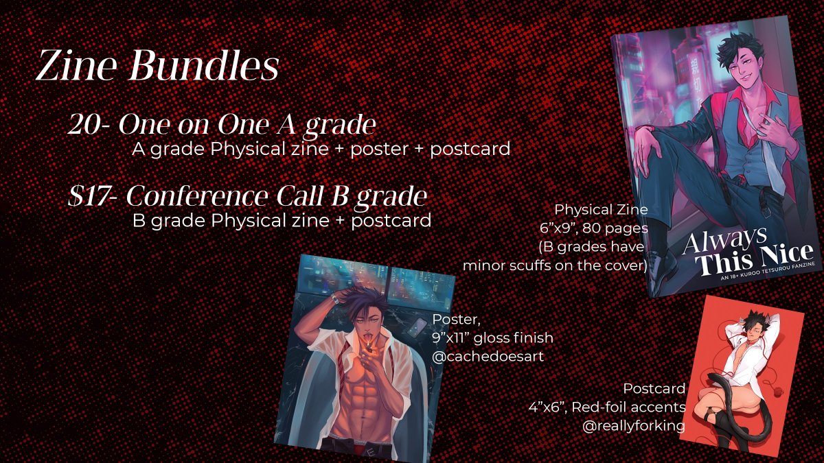 We still have 3 A grade zines and 9 B grade zines available!! Please kindly give them good homes, thank you
alwaysthisnice.bigcartel.com