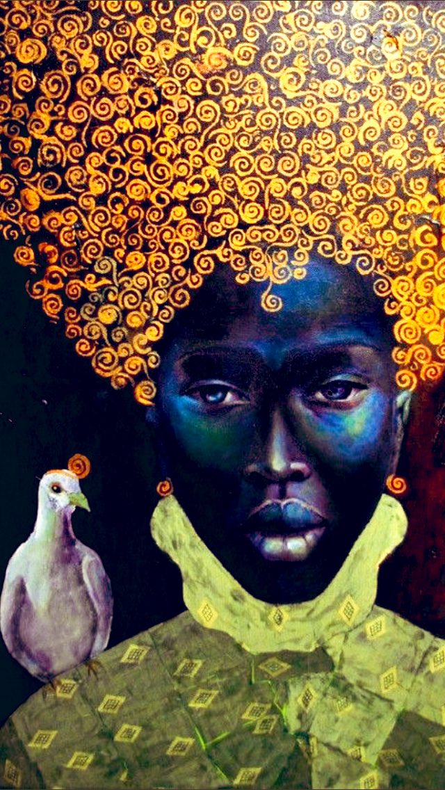 MichConstant's tweet photo. Morning Saturday! @SAfmRadio #SAFMJSB what is #forestbathing? We travel to #LamuIsland with @MadamAfrika and find a town named after a shepherd. But first some glamour by Jamaican artist Tamara Madden via #artistsofcolour https://t.co/CdAFxaacKa