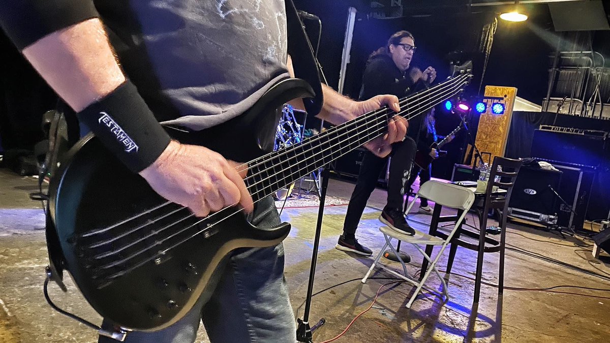 SDGLowEnd's tweet photo. Beyond the dark side.🔥
#ironlabel #btb
Practicing up for the Oakland show next week. Got some titan sized songs ready for you.🤘🏻 Heavy, going to crush! Turning the streets red, everything's turned to ashes.💣
#testament #testamentband #testamentlegions #testamentofficial https://t.co/3T6sPhDTEV