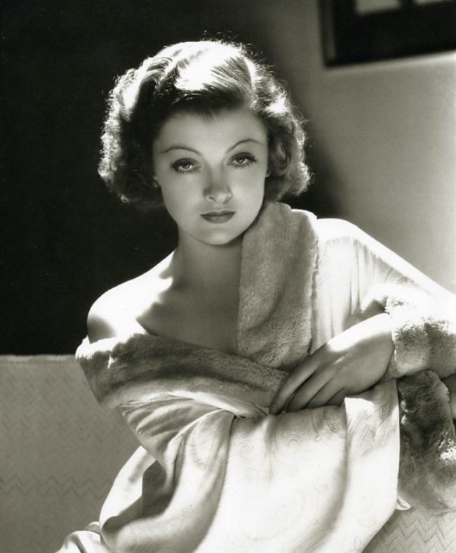 Myrna Loy, my friends. 