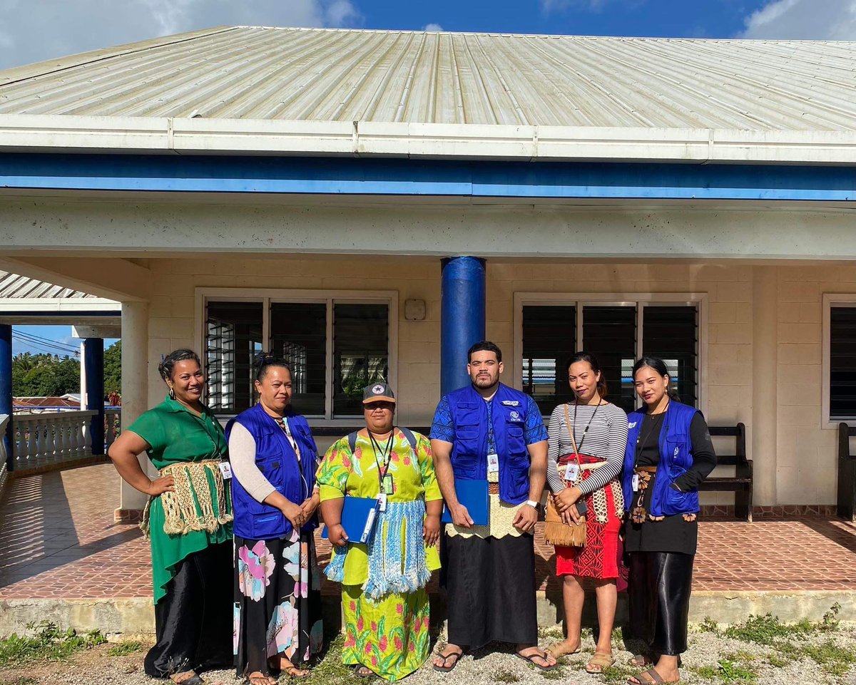 sifa_lynette's tweet photo. “Halls are built for multi-purpose use, most lack resources and features suitable for sheltering. Mapping EVC centers record their real statuses,” community leader. IOM enumerators and NEMO collaborate effort to survey EVC in Tongatapu. 🇹🇴 @IDMC_Geneva @EUPasifika @DDisplacement https://t.co/nMFCexwxoC