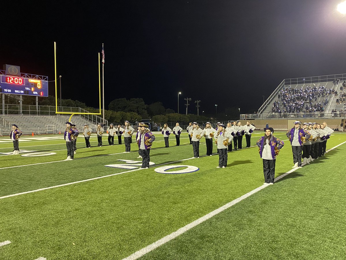 So PROUD of the amazing Panther Band, Color Guard, Cheerleaders, Belles and Stars. Thank you for all the hard work!!! 💜#schoolspirit #1familylhhs #footballplayoffs