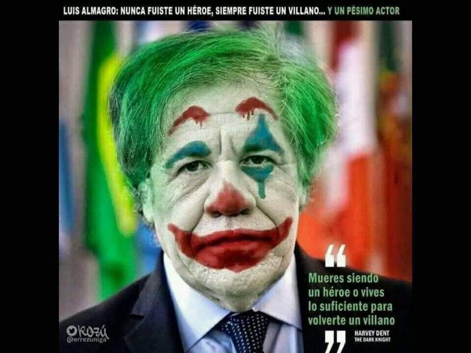 CadejoRev1979's tweet photo. @Almagro_OEA2015 Sos un maldito Payaso 🤡 https://t.co/aZWcOewmGl