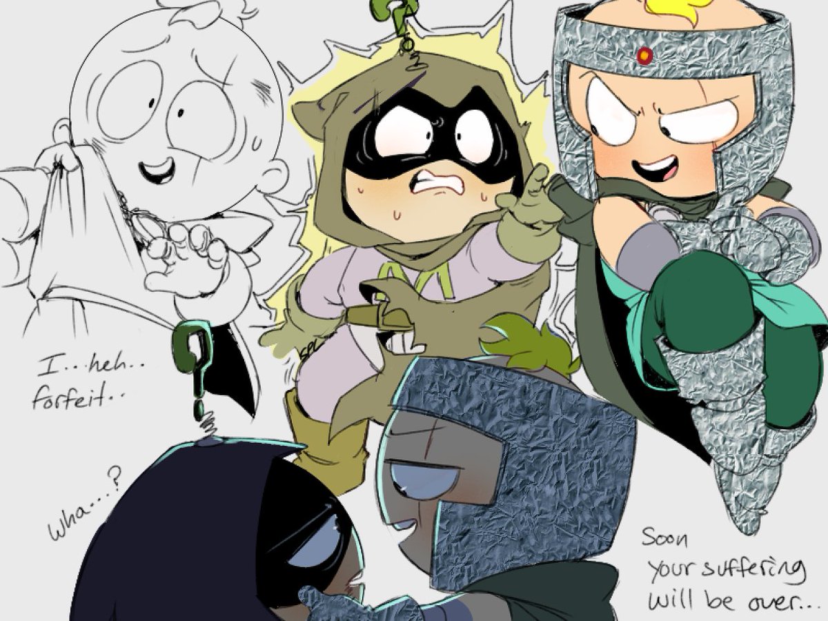 SPL4L's tweet image. An eternal rivalry. 
#SouthPark #spmysterion #spprofessorchaos #spbunny #spkenny #spbutters