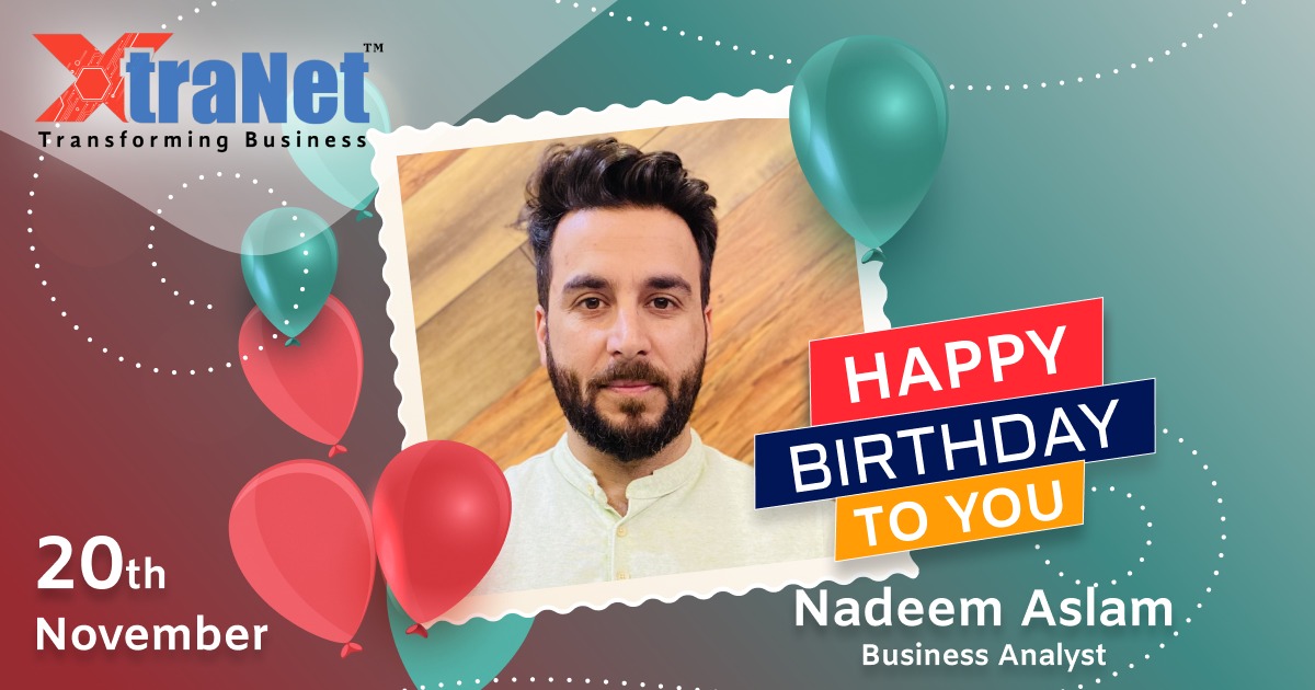 xtranetindia's tweet photo. Wishing you the best on your birthday and everything good in the year ahead.
Team #XtraNet wishes a very happy birthday to our Business Analyst – Nadeem Aslam.
#birthdaywishes #birthday #wishes #XtraNet #happybirthday #xtranetindia #LifeAtXtraNetIndia #bhopal #bhfyp https://t.co/psIuPtUskU