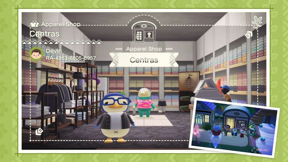 skullwoofer's tweet photo. I named my apparel shop after my #StyleSavvy shop! https://t.co/nosETGhRqL
#Chabwick #HappyHomeNetwork #AnimalCrossing #ACNH #NintendoSwitch https://t.co/YSTIyZDvut
