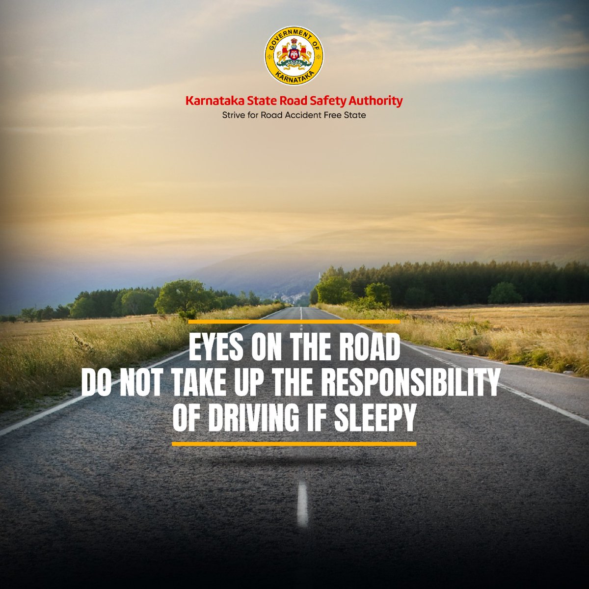 Drowsy sleeping is extremely dangerous for you, the other people in your vehicle and the ones on the road. Always freshen up before taking the wheel, lives depend on it. #roadsafety #rules #safety #drive #drivesafe #traffic