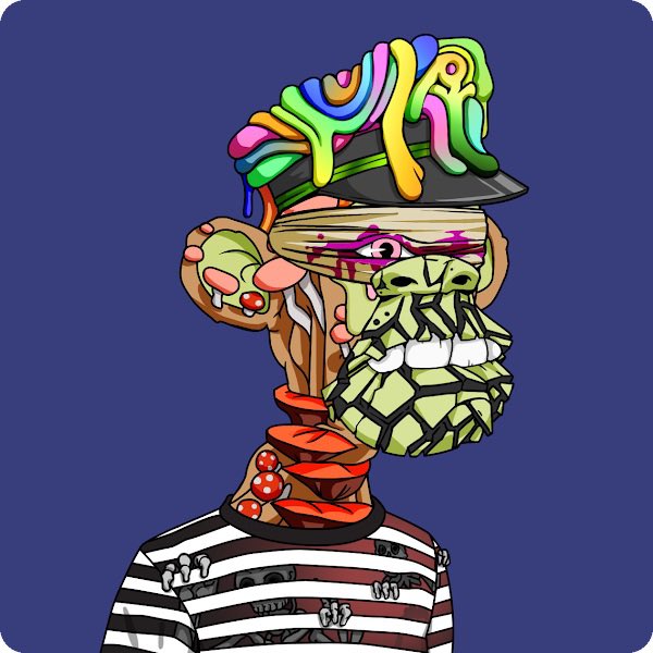 SpaceTarzan's tweet photo. Looks like the captain had a bit too much to drink tonight 🧪 @BoredApeYC 
#BAYC #BoredApeYachtClub #MAYO https://t.co/IDh9LsrFhN