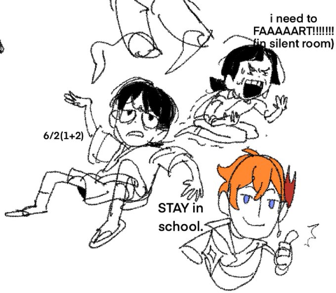 doodles during class (ENTER BIG THUMBS UP) (1/2) 