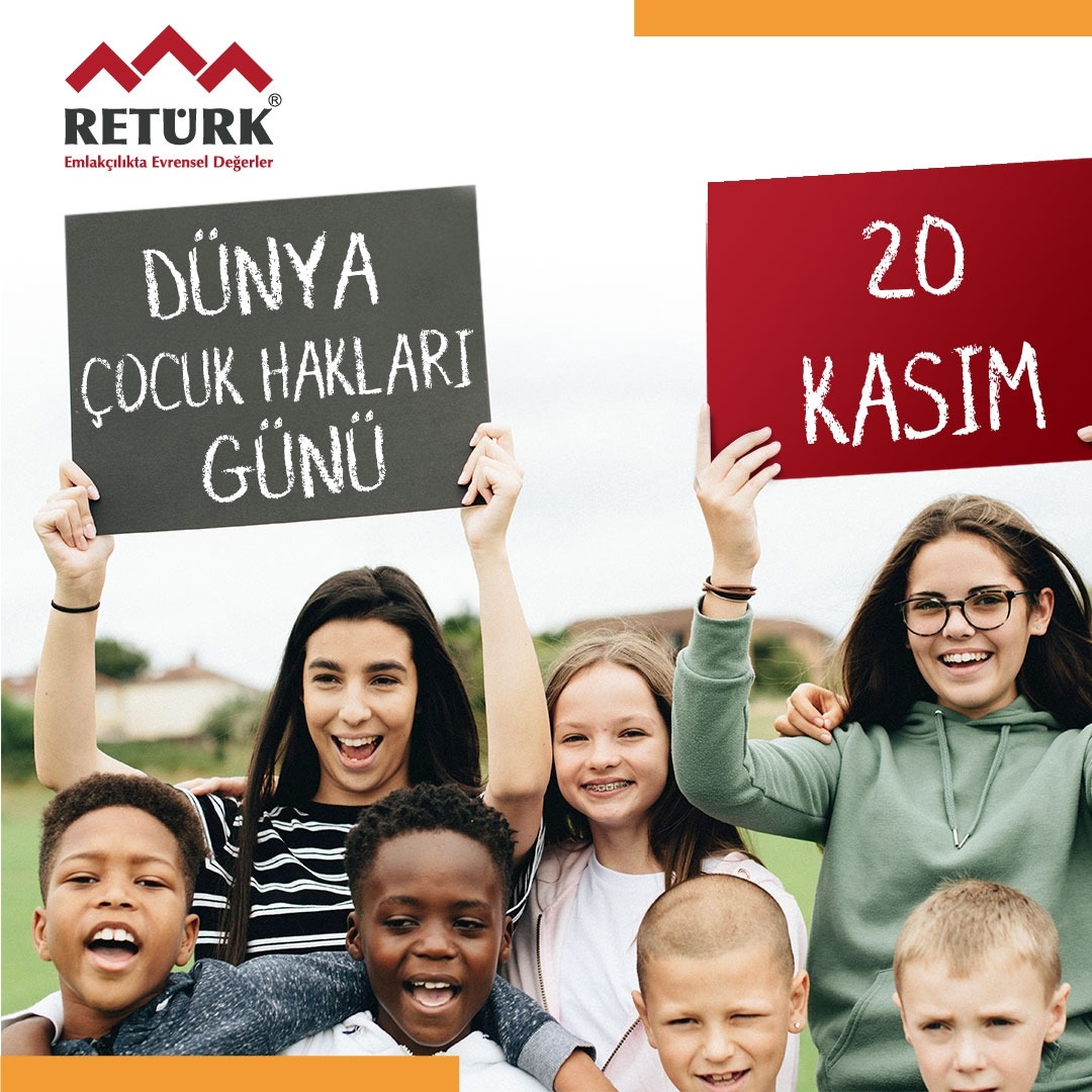 returk's tweet photo. 🏡 #20Kasım Dünya Çocuk Hakları Günü kutlu olsun.
Tüm çocukların gülümseyebildiği bir dünya dileği ile...
#DünyaÇocukHaklarıGünü
#Returk #Gayrimenkul
» Emlakçılıkta Evrensel Değerler https://t.co/gHhykRFtYN