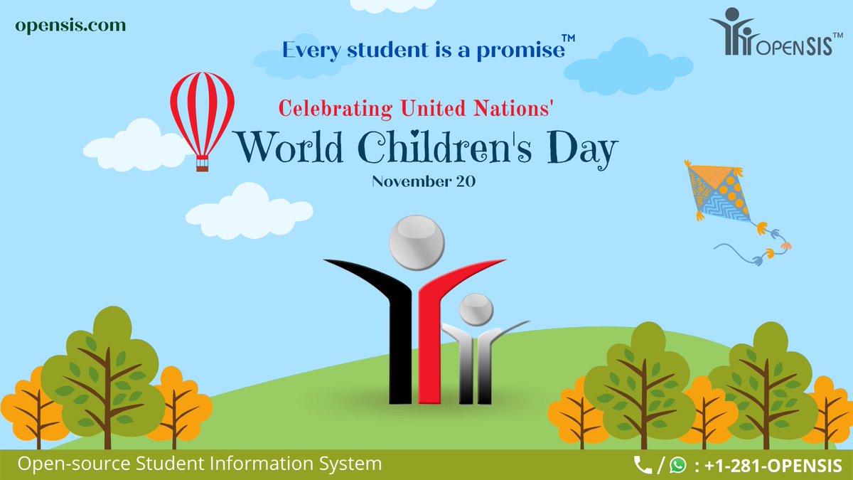 openSIS's tweet photo. A better future for every child starts with education.....
#ChildrensDay #ChildrensDay2021 #UnitedNations #education #edtech #openSIS https://t.co/bHNo2QWKUU