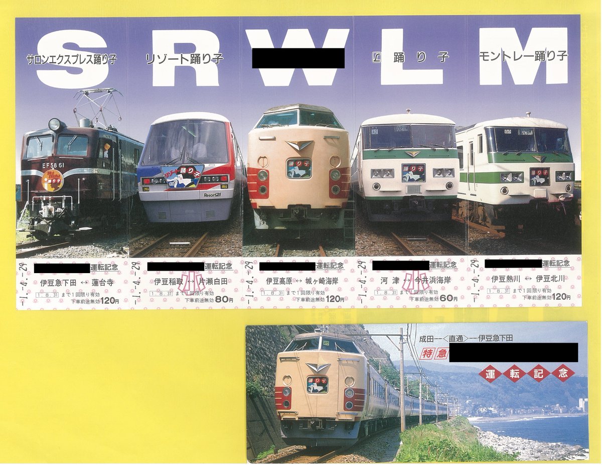 1989年、伊豆急下田駅〜JR成田駅間を運転した踊り子号の名前はなんで