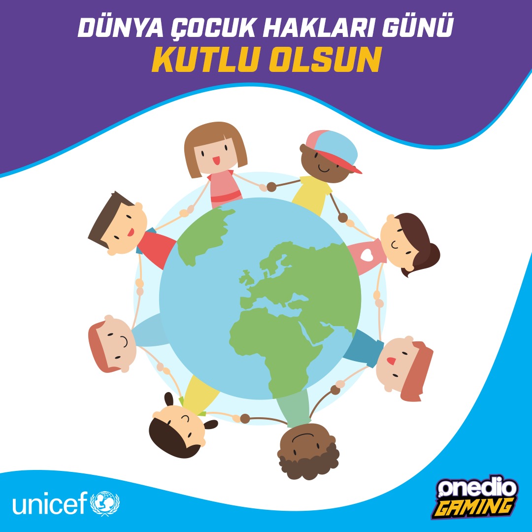 OnedioGaming's tweet photo. Geleceğimizin mimarı çocuklarımızın, #DünyaÇocukGünü kutlu olsun!��@unicefturk https://t.co/fyLjUf1PBO