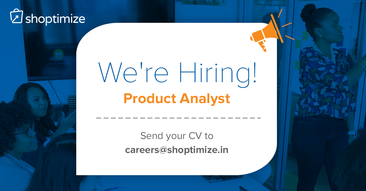 We are looking for people who love data and want to build products that the world would love :) Apply today!

For more details click here: bit.ly/3ntEoLm

#productanalyst #shoptimize #careers #punecity #jobsinpune #hiring #data #punejobs #HIRINGNOW #JobSearch