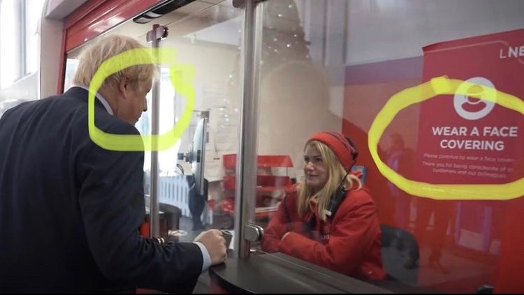 No need for a mask then <a href="/BorisJohnson/">Boris Johnson</a> ?