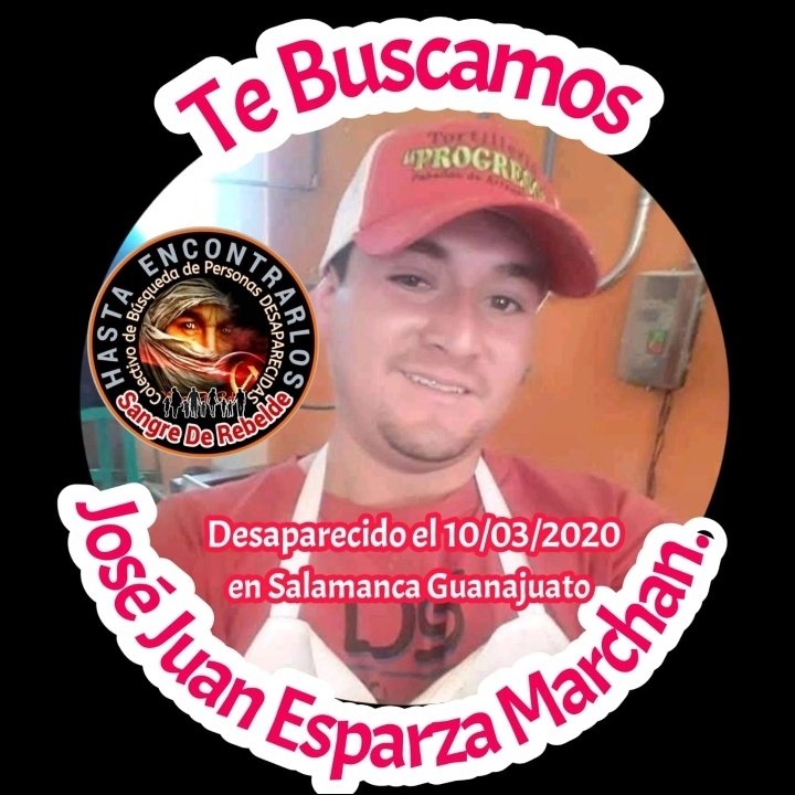 #TeBuscamosJoséJuanEsparzaMarchan 
#Desaparecido el 10/03/2020
en #Salamanca #Guanajuato. #México 🇲🇽
Vía <a href="/RosaEsp69257274/">Rosa Esparza</a> 
#RTsSolidarios 
<a href="/sangrederebelde/">🇲🇽 Colectivo De Búsqueda SangreDeRebelde🇲🇽</a> <a href="/colima312/">Mike</a> <a href="/maria_cianci/">María de los ángeles. CAMILA TE ESTAMOS BUSCANDO</a> <a href="/pazmarpaul/">PaulinoPeace#RedAMLO🇲🇽</a> <a href="/_LaAlameda/">@_LaAlameda</a> <a href="/CeliaAcuaMoren1/">Celia Acuña Moreno</a> <a href="/RosaEsp69257274/">Rosa Esparza</a> <a href="/ReynaQu45720116/">Reyna Quintero</a> <a href="/OlarteLeonor/">Leonor Olarte</a>