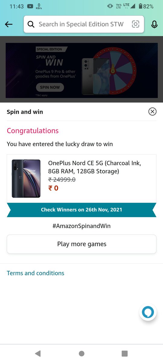 JaydeepNakar's tweet photo. #AmazonSpinandWin https://t.co/ZSvGdda2f4
